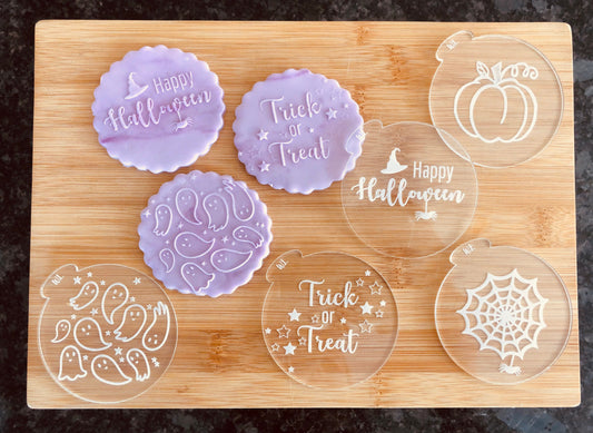 Halloween cookie stamps