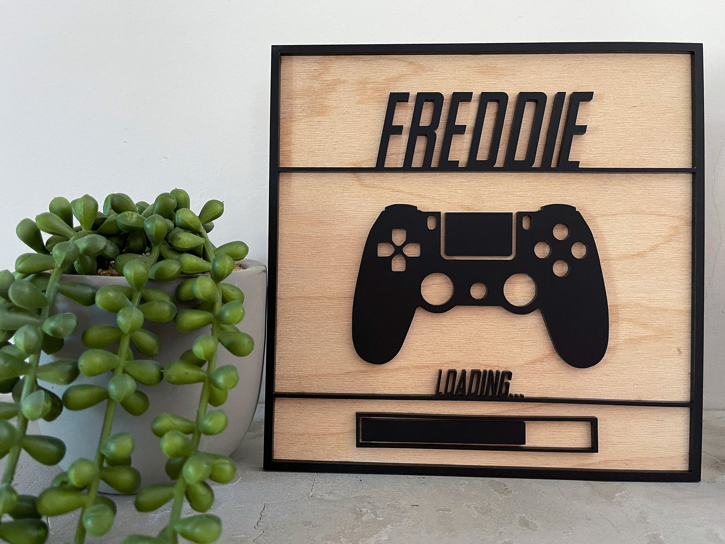 Gamer personalised name sign, computer lover bedroom, gaming room plaque, bedroom decor